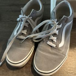 Ladies Gray Vans Size 8