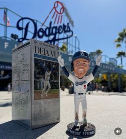 7/6/26 Freddie Freeman Bobblehead 18th Inning Walk Off SGA x Los Angeles Times Newspaper
