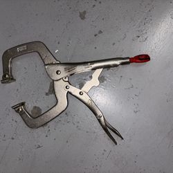 11 in. Torque Lock Locking C-Clamp with Swivel Jaws