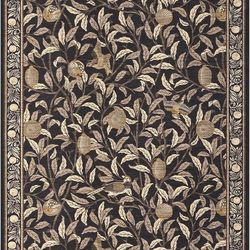 GarveeHome 8x10 Area Rugs for Living Room, Boho Leaf Rugs for Bedroom with Soft Low Pile, Non Slip Botanical Bird Large Washable Rug 8x10 for Dining R