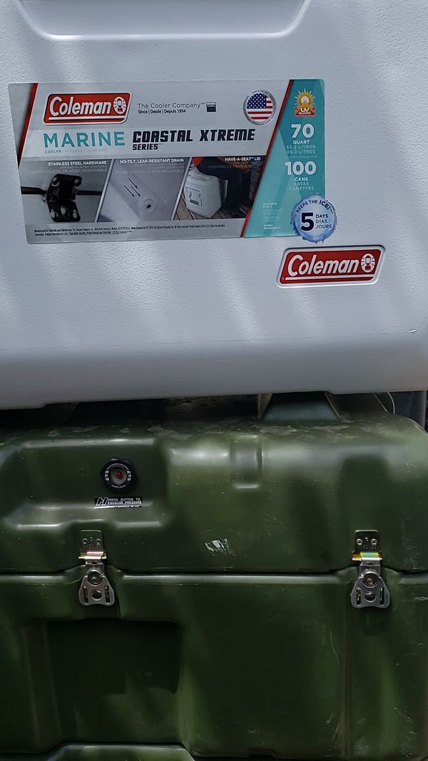 Coleman Coastal Xtreme Series 70 quart (100 cans) Cooler, Ice Chest/Box - $50 for Sale in ...