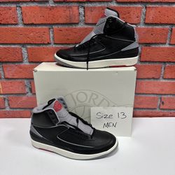 Nike Air Jordan 2 Retro ‘Black Cement’ Size 13