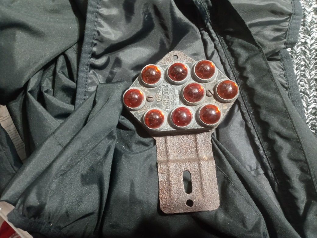 Red Glass Marble Safety Reflective Topper