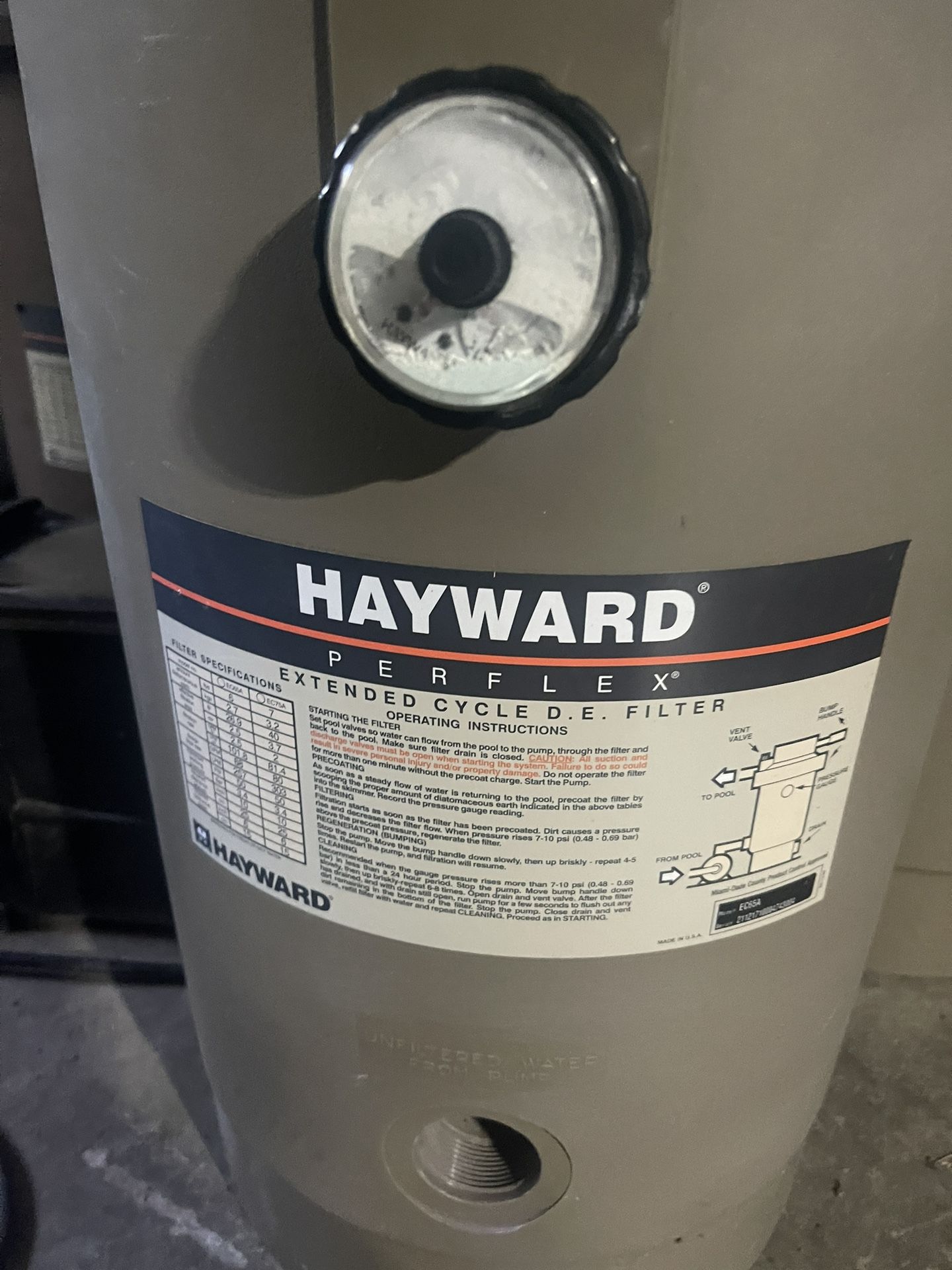 Hayward ec 65 De Pool Filter
