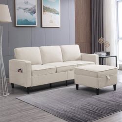 Sectional Sofa with Storage Ottoman - SF005 (We Have 2 Available - Price is Per)