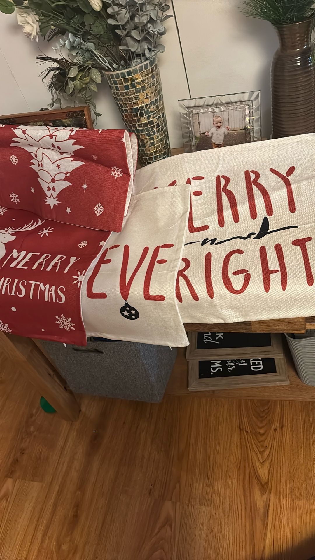 Brand New Throw Pillowcases For Christmas