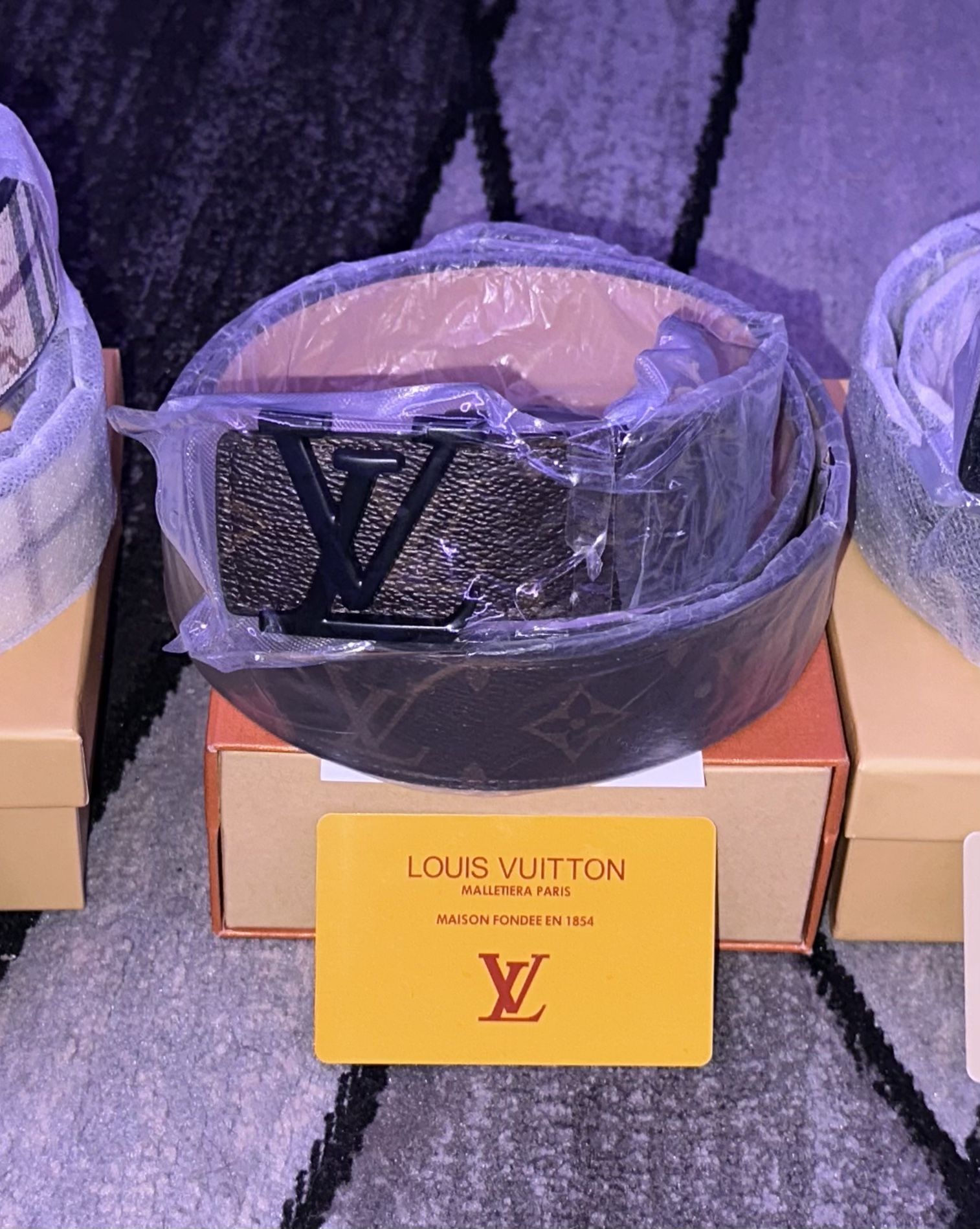 Black And Brown Louis Vuitton Belt