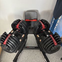 The Bowflex SelectTech 552 adjustable dumbbells