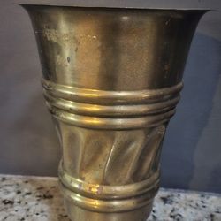 Brass Trench Art Vase