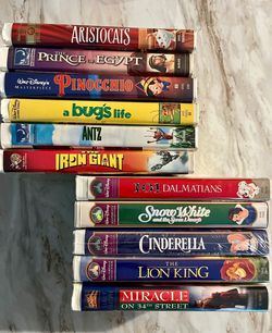 Disney & Dream Works VHS Movies