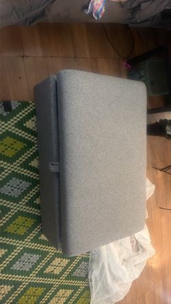 Gray ottoman