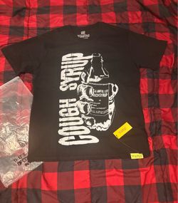 Black Awful Lot Of Cough Syrup T-Shirt Size