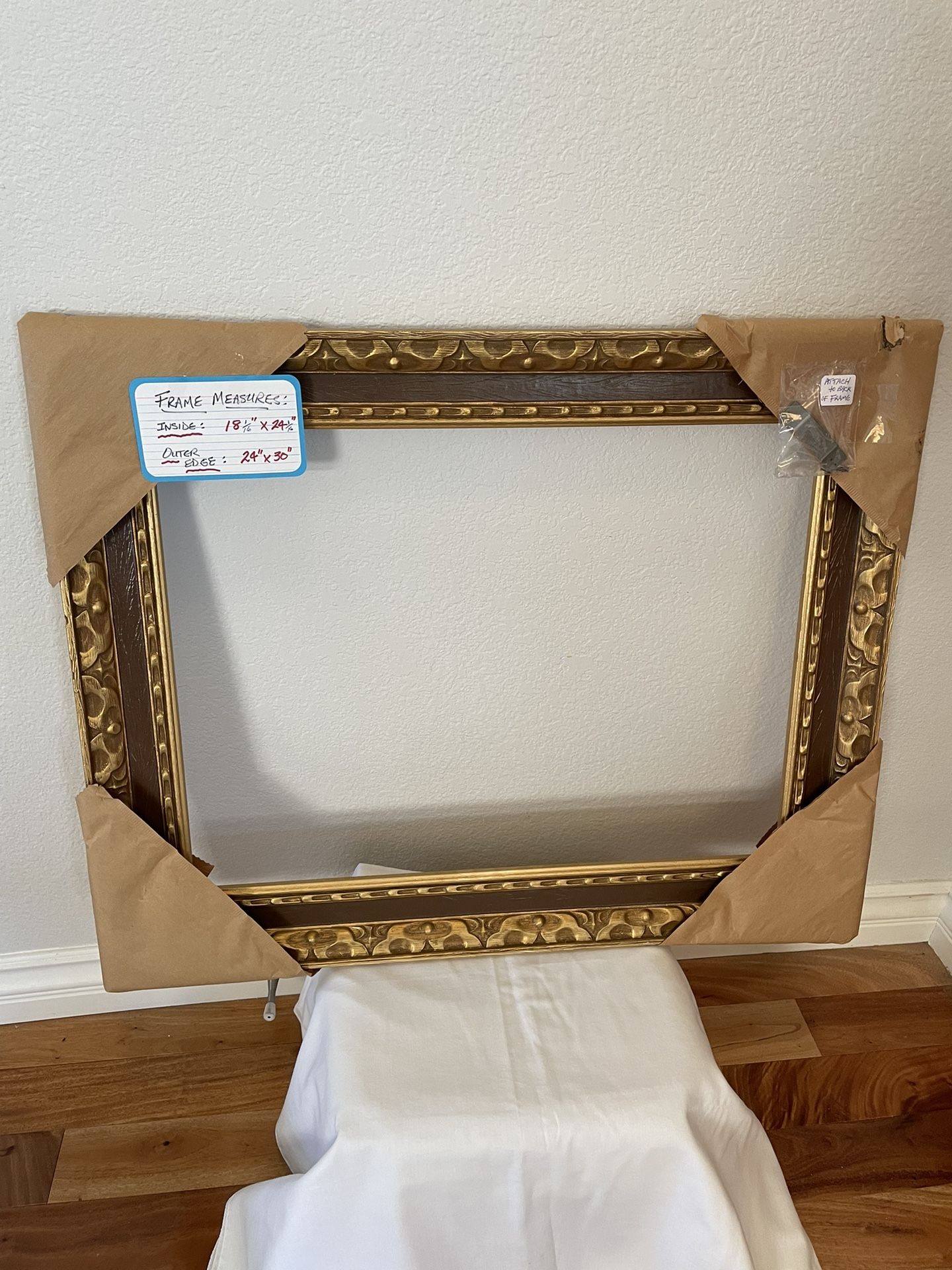 Vintage Gold Carved Florentine Wood Frame