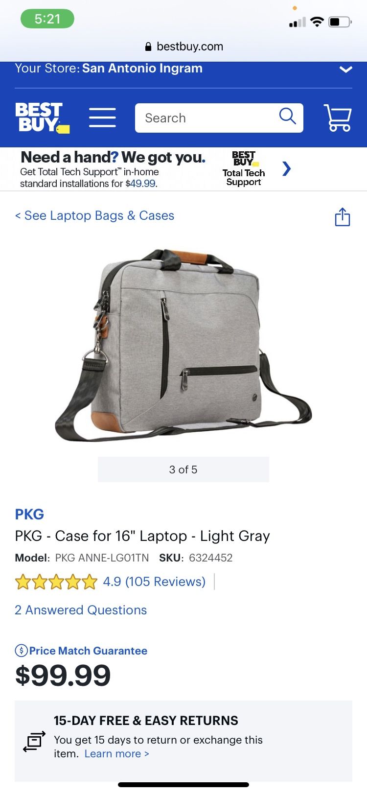 PKG Laptop Bag