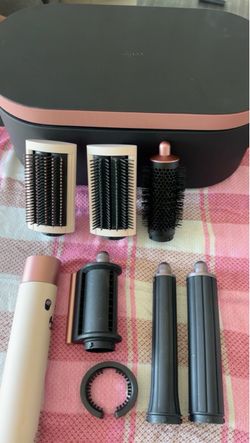 Hair brush and curling iron