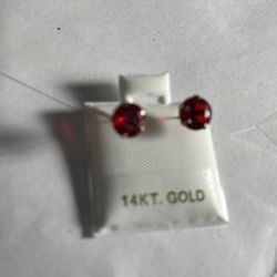 14k Gold Poet Earring