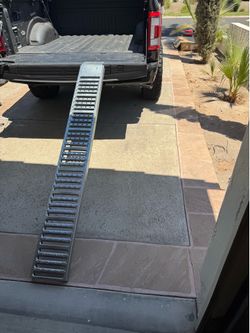 Lightly used motorbike ramp
