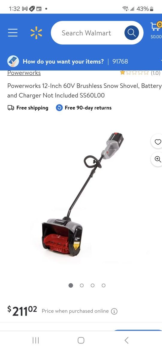 Powerworks Snow Blower