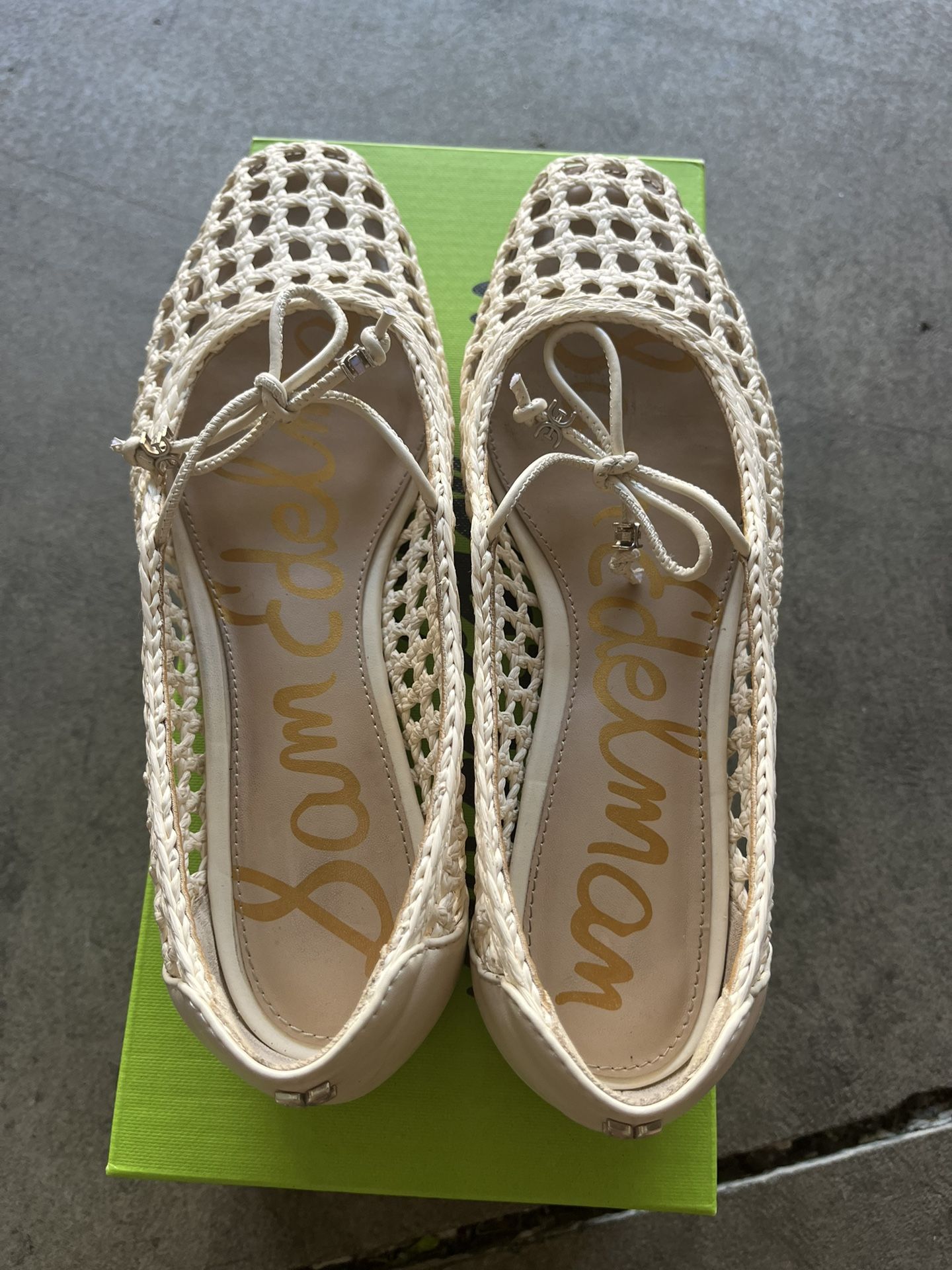 Sam Edelman Marcie Ivory Weave Flats