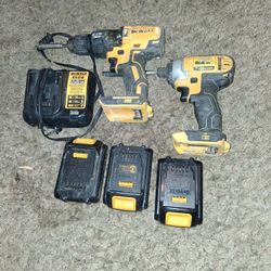 Cordless DEWALT Hammerdrill And Impact. (Brushless)