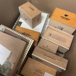Assorted Empty Tobaco Boxes