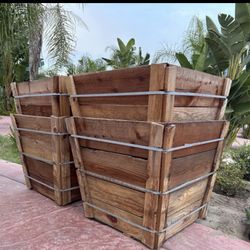 Large Wooden Crates – 30 & 36 Gallon Heavy Duty