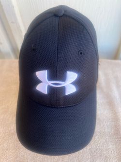 Lot of 2 UA Under Armour FITTED Hats Med/large Golf Mint Black/Blue