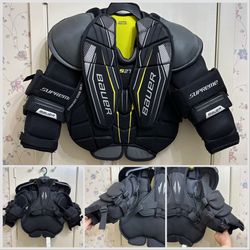 Bauer Supreme S27 Junior Hockey Goalie Chest And Arm Protector Size Medium
