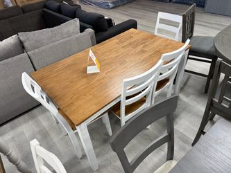 New dinner table and chairs