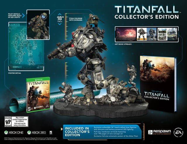 Titanfall Collector's Limited Edition Statue Display serial number and certificate 18" tall art book