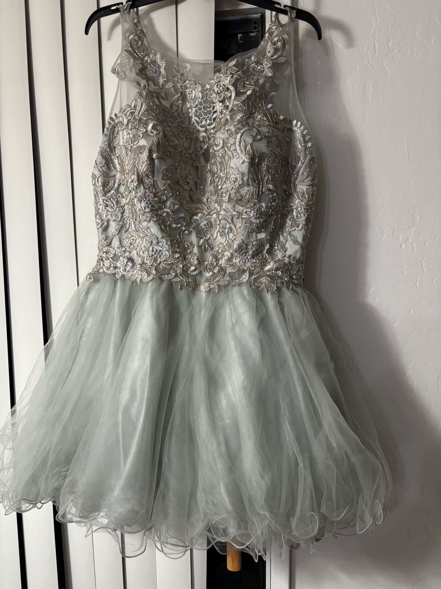 beautiful blue green dress