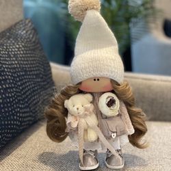 Handmade Doll, Tilda Doll, Interior Doll, Christmas Gift