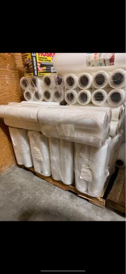 Warehouse Moving Sale Bulk Pallet of Stretch Wrap Rolls