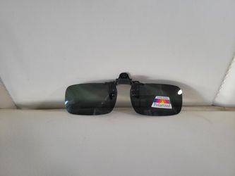 New rimless polarized flip-up clip-on sunglasses