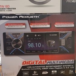Power Acoustik Media Radio And Db Drive Tweeters