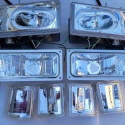 94-98 Chevy Gmc CK Silverado Sierra Yukon Suburban Headlights Luces Micas Calaveras Faros Faroles Chevrolet