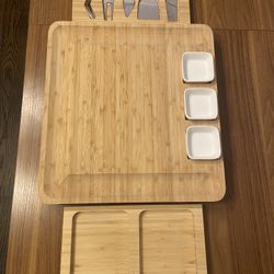 Bamboo Serving Board Set
