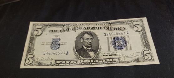 Stunning Series of 1934 D $5 Silver Certificate – Crisp Uncirculated Condition