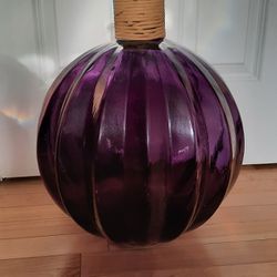 Purple Glass Vase Decor 