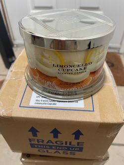 HomeWorx Limoncello Cupcake Scented Candle 18oz