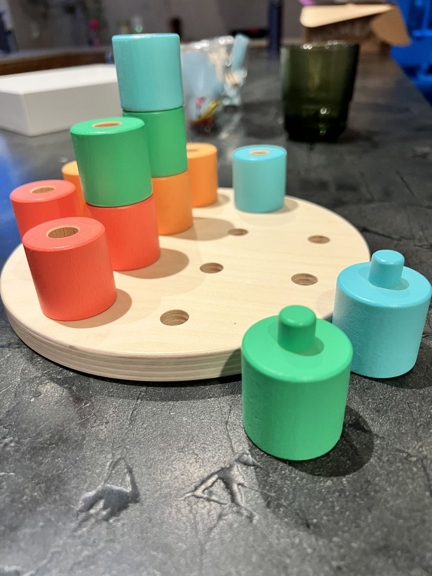 Lovevery Wooden Stacking Pegboard
