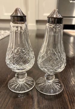 Waterford Crystal Lismore footed salt & pepper shakers