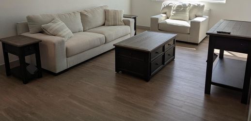 Furniture sets Couch, chair, tables, bed, dresser, night stands
