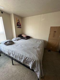California king size mattress, with bed frame