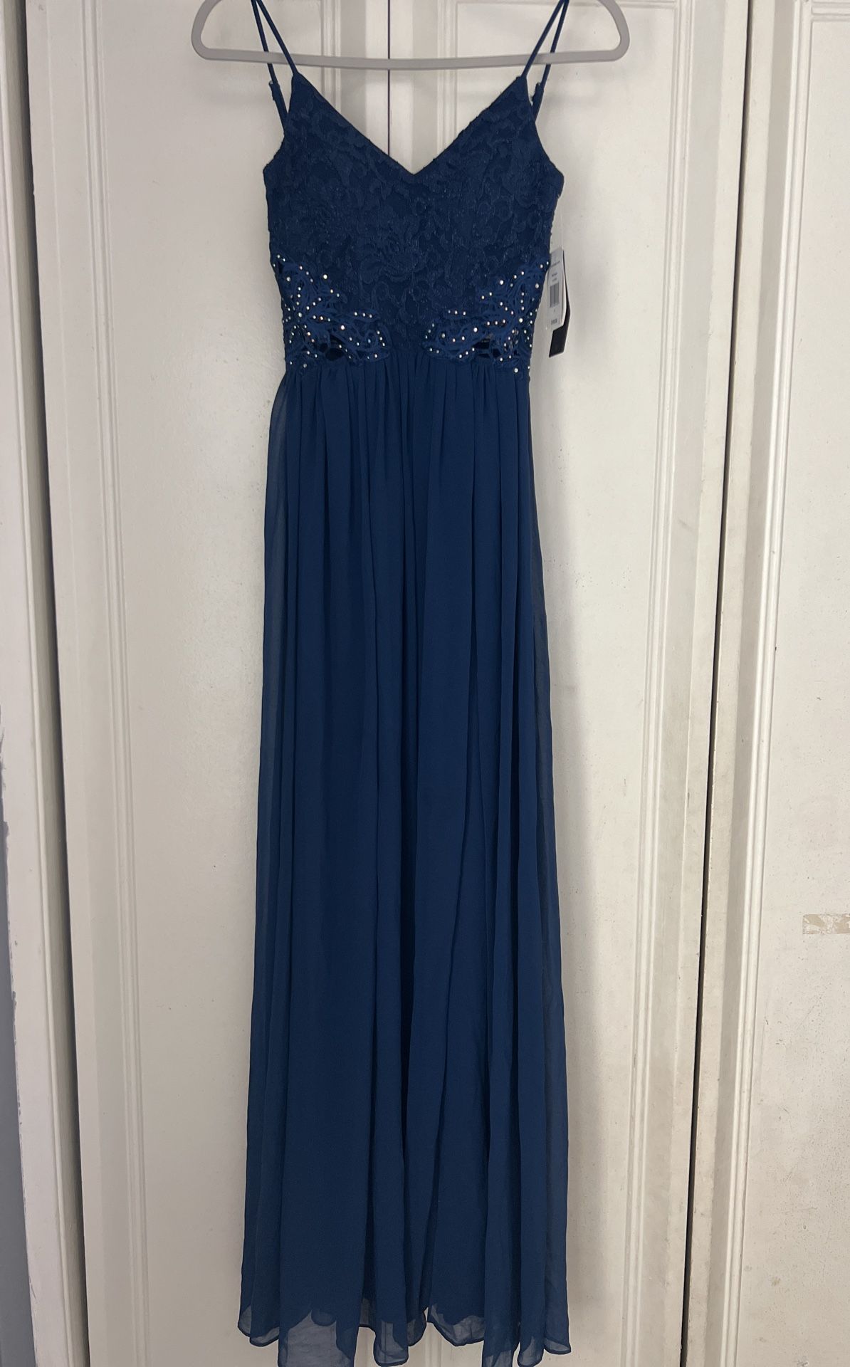 JC Penny, royal blue prom dress, size 0