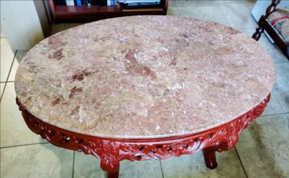 Marble and Wood center table