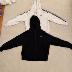 2 Vans Zip Up Hoodies