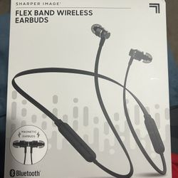 Sharper Image Flex Band Wireless Earbuds Bluetooth