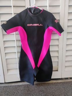 Wet suit and 2 life jackets