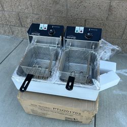 Brand New Commercial Double Deep Fryer For $120